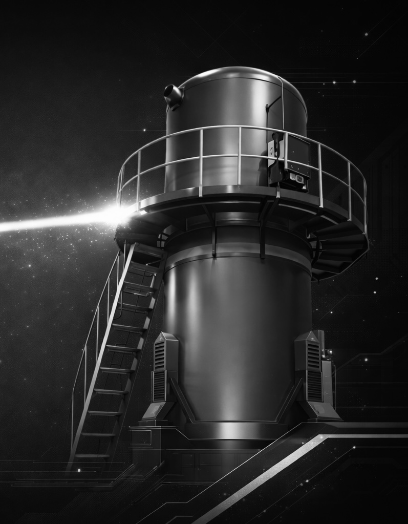 Electron beam machine in action